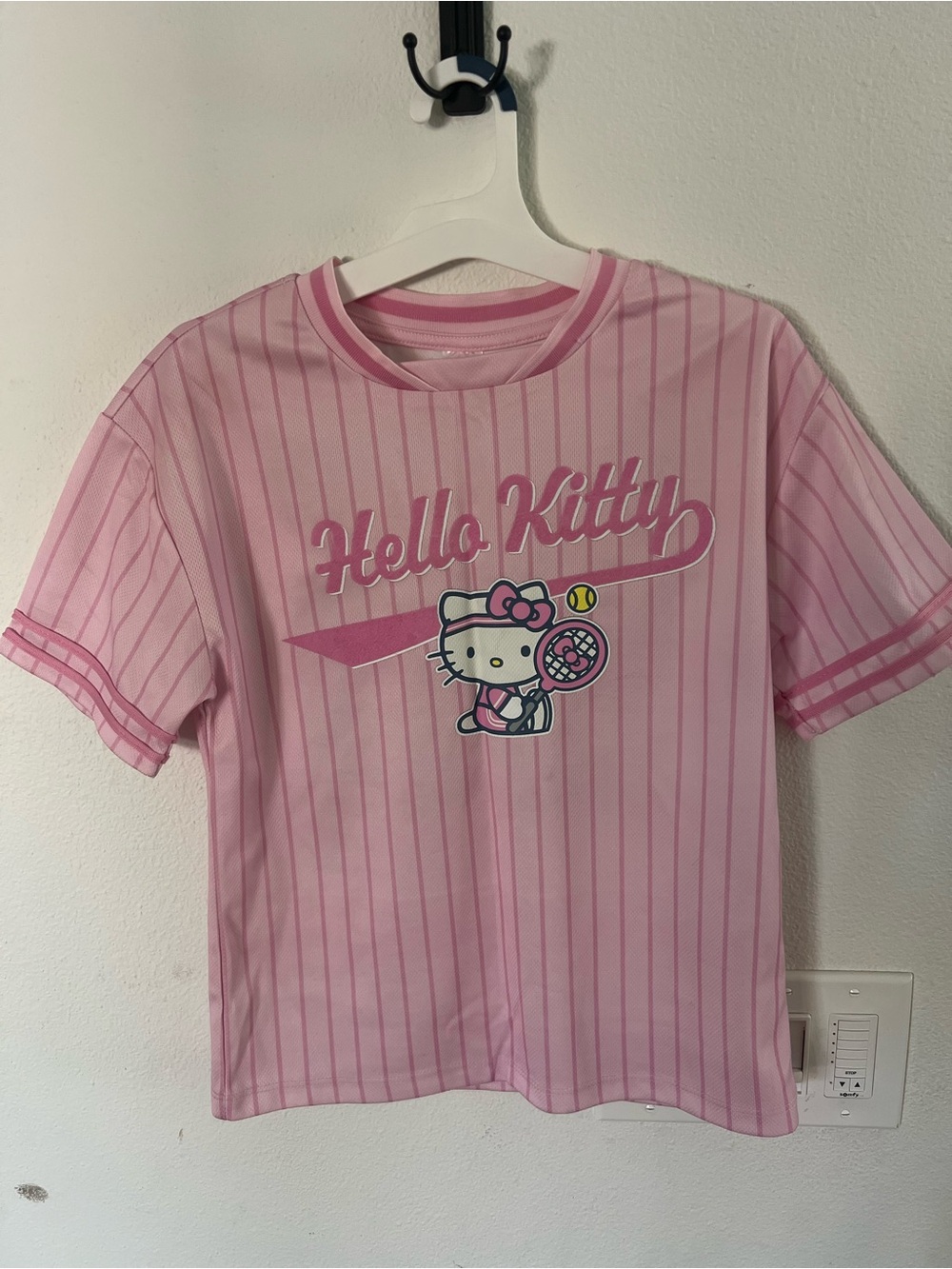 Hello Kitty Pink Striped Graphic Tee
